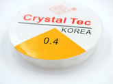 Stretch Cord .4MM Clear Elastic bracelet Cord Stretchy Bead Cord 15m/roll